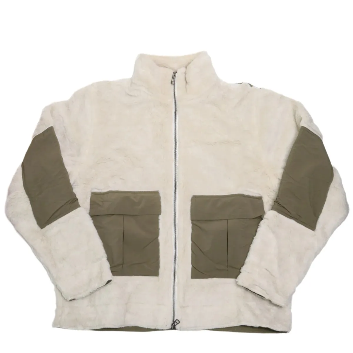 Fleece Jacket Ecru Wool Fleece sold by Brooklyn Clothing Co.