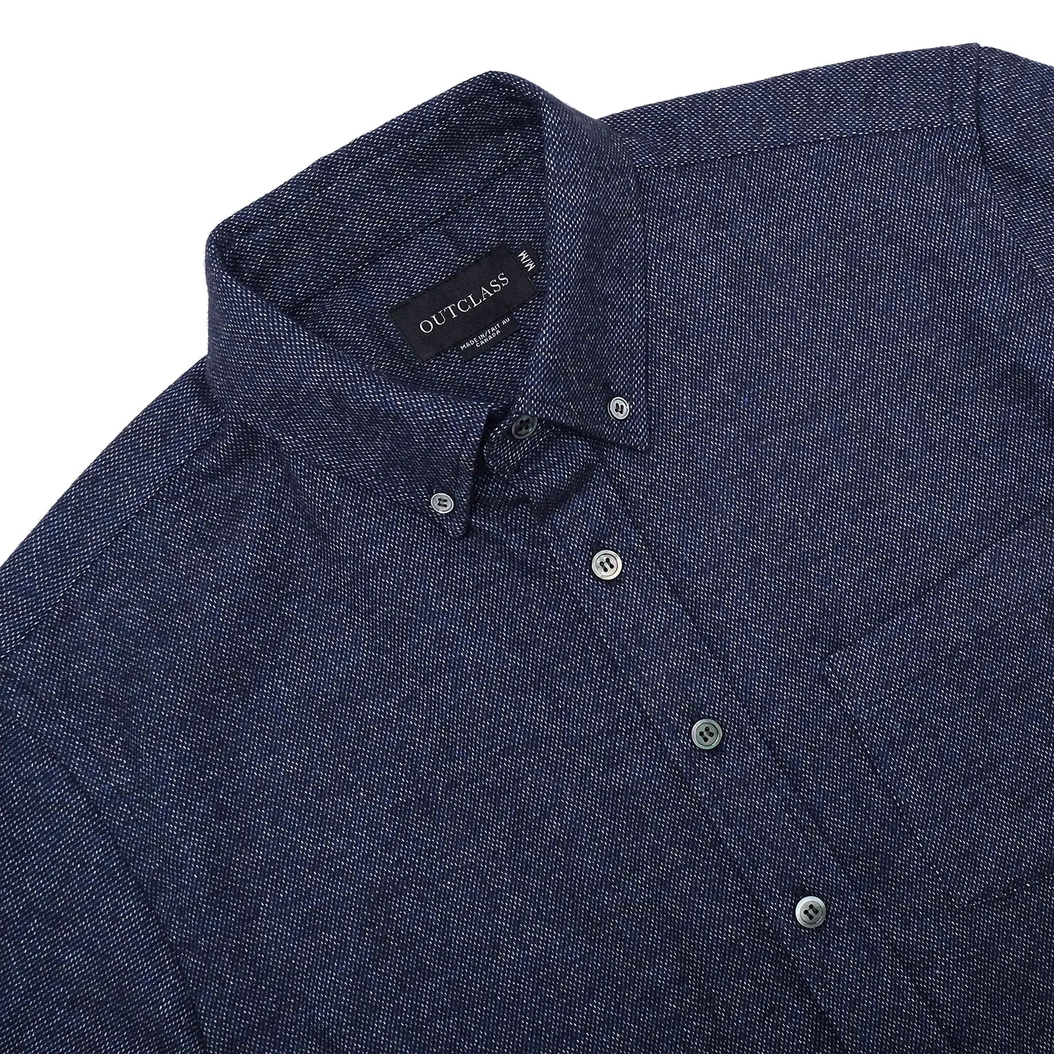 Indigo Tweed Flannel Shirt sold by Brooklyn Clothing Co. product image thumbnail 2