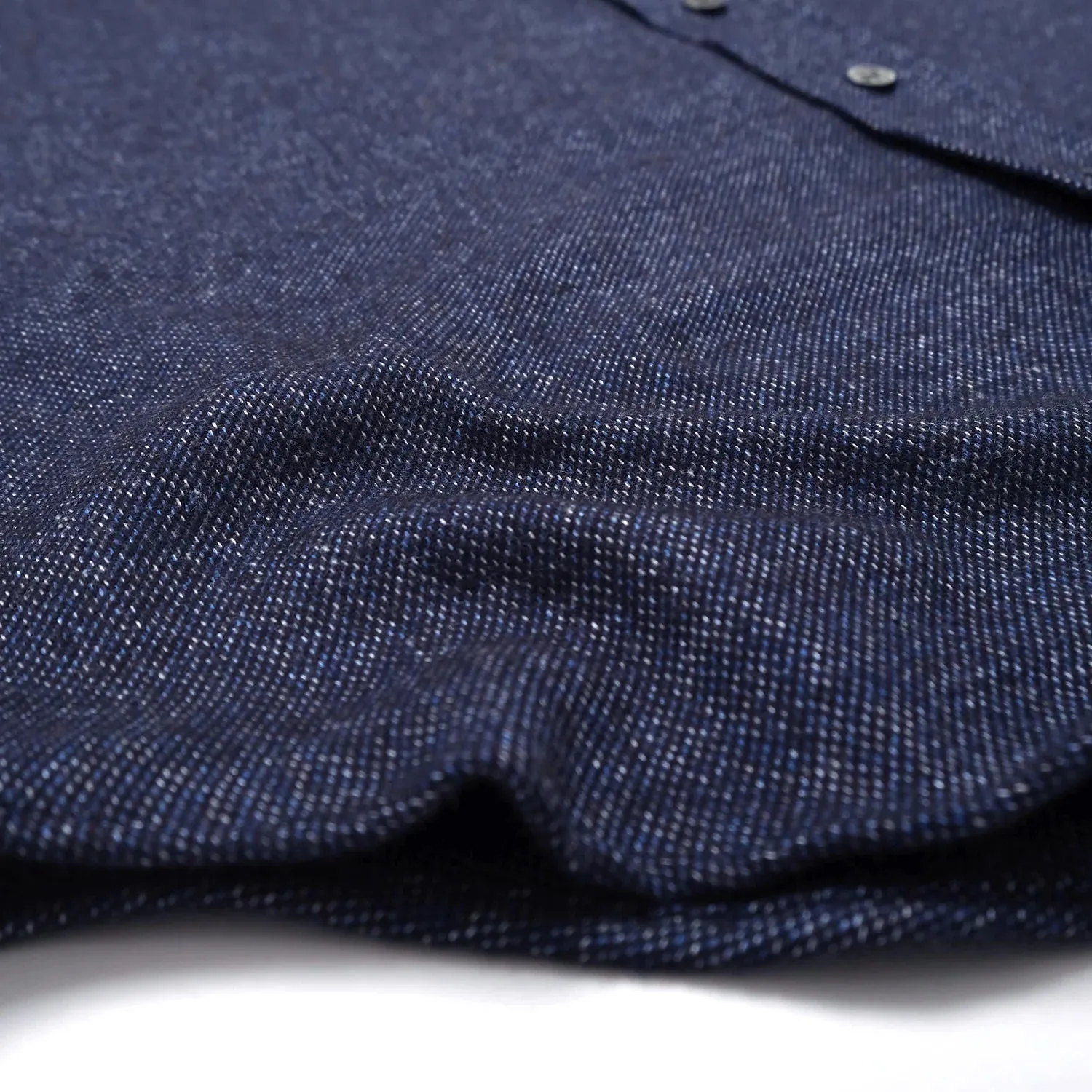 Indigo Tweed Flannel Shirt sold by Brooklyn Clothing Co. product image thumbnail 4