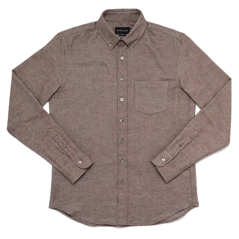 Hazel Twill Flannel Shirt sold by Brooklyn Clothing Co.