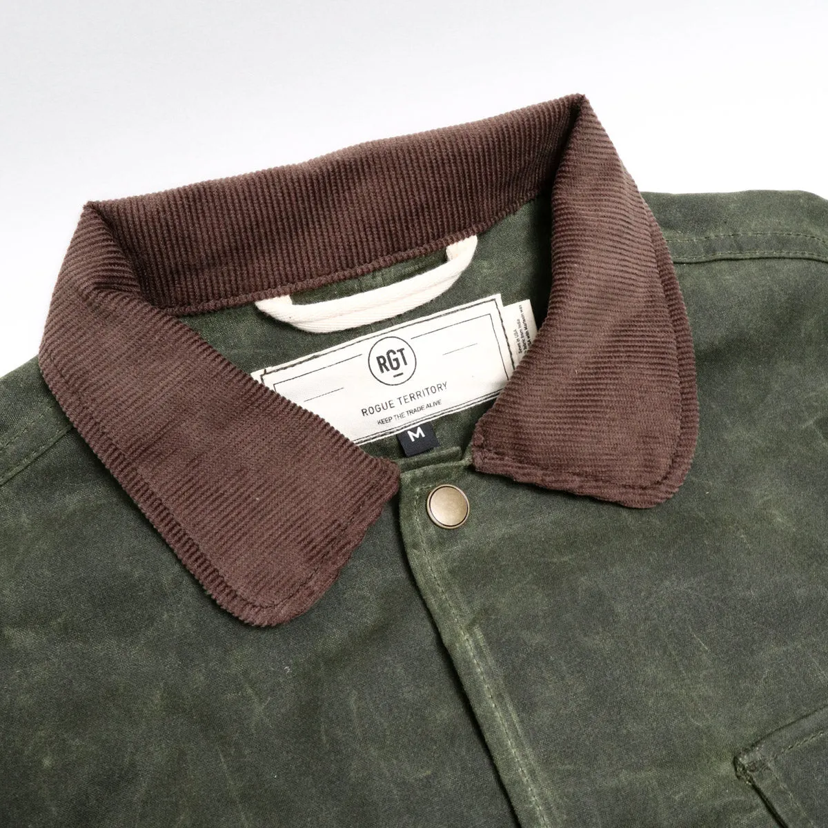 Hunter Supply Jacket Waxed Olive sold by Brooklyn Clothing Co. product image thumbnail 2