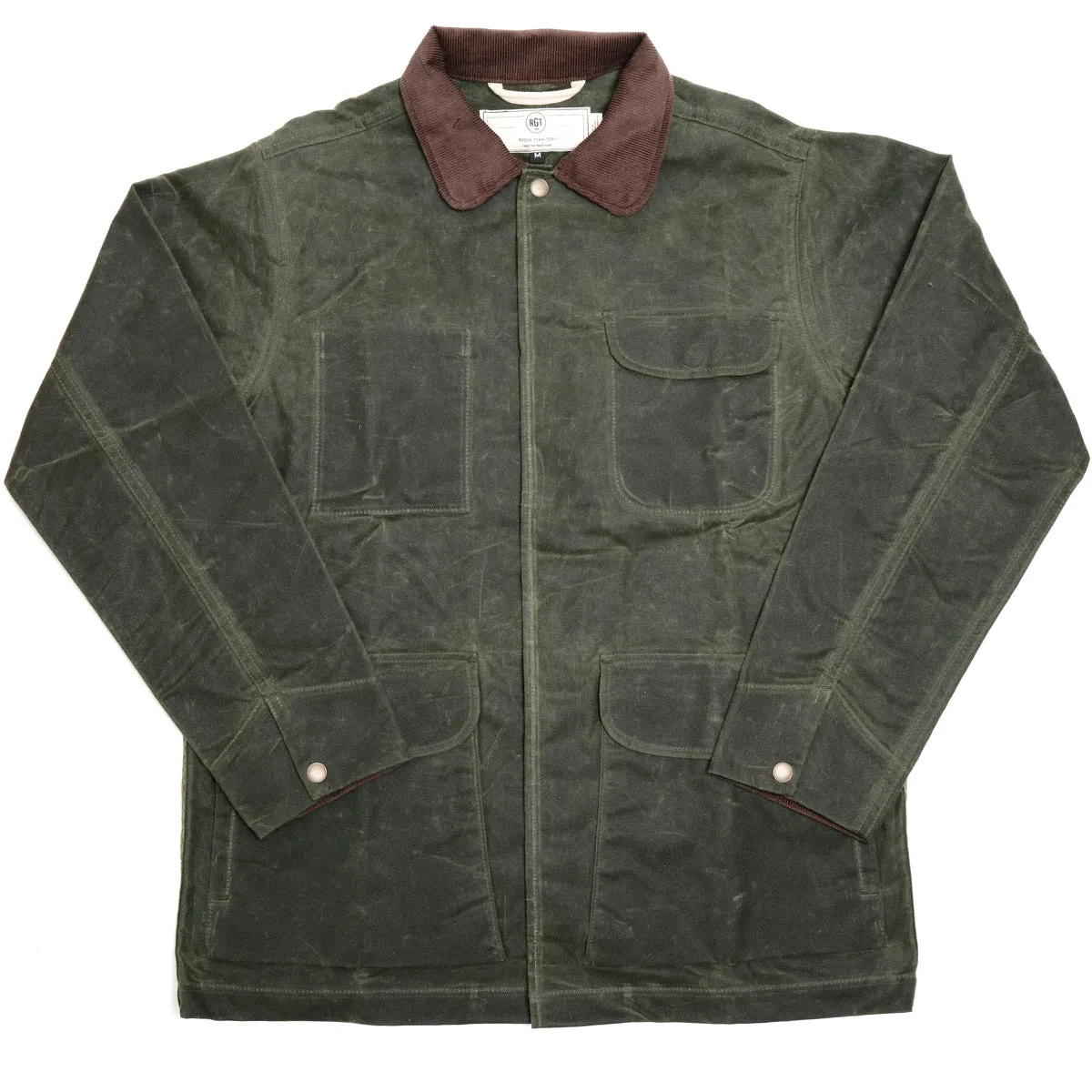 Hunter Supply Jacket Waxed Olive sold by Brooklyn Clothing Co.