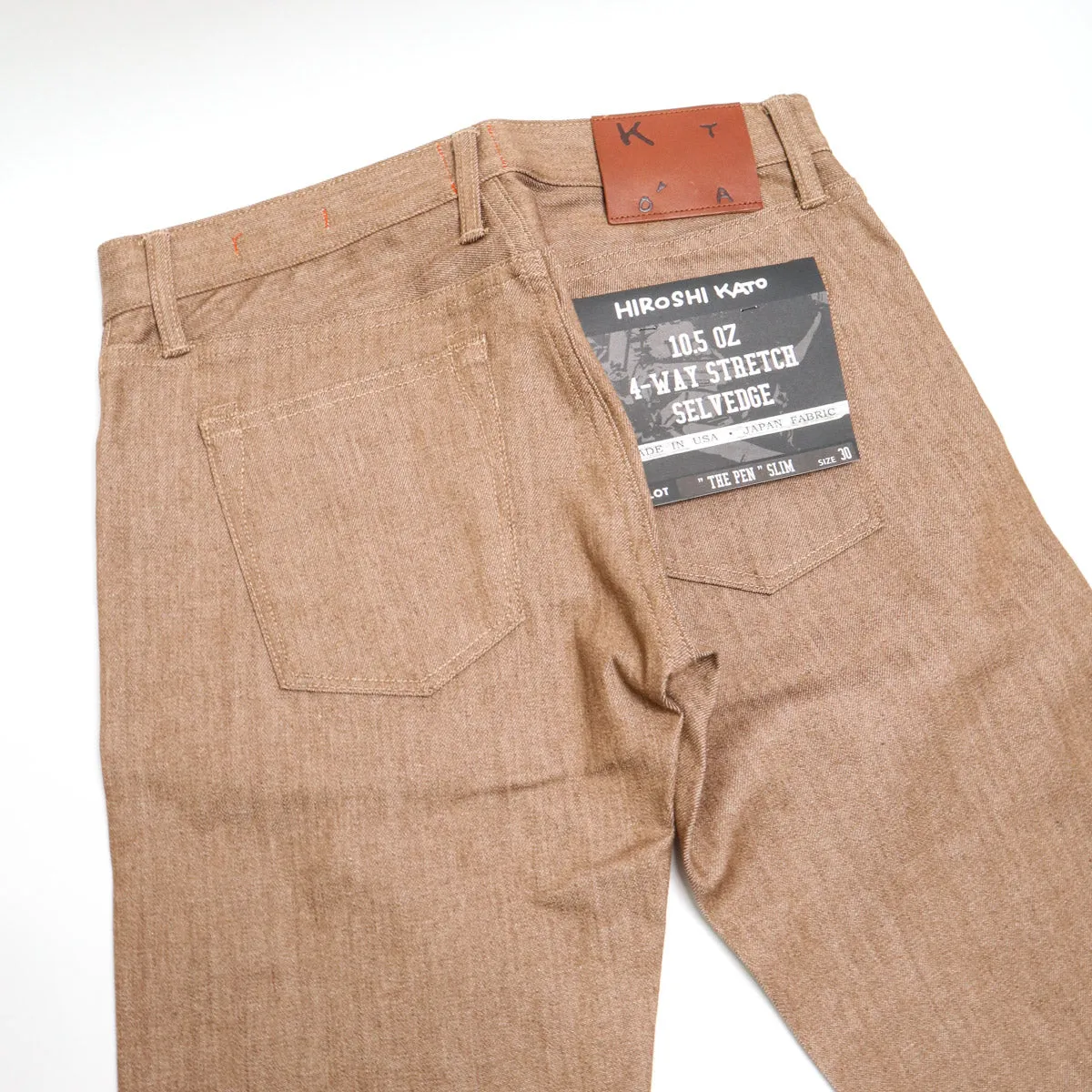 The Pen 10.5oz Copper Raw Selvedge Denim sold by Brooklyn Clothing Co. product image thumbnail 5