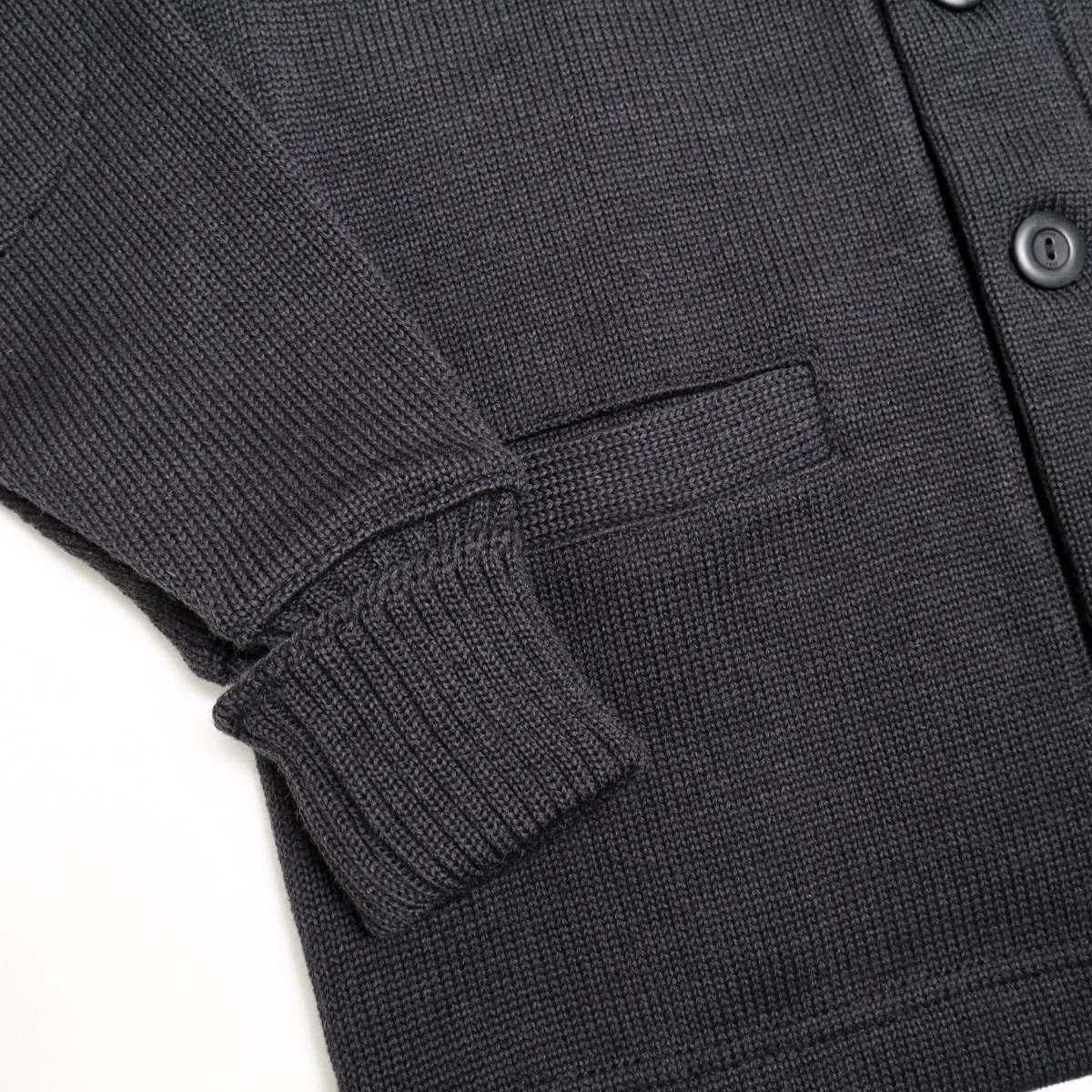 Shawl Sweater Dark Charcoal sold by Brooklyn Clothing Co. product image thumbnail 3