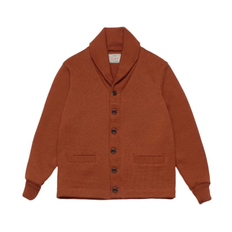 Shawl Sweater Coat Burnt Orange sold by Brooklyn Clothing Co.