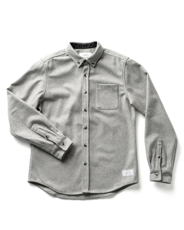 The Modern Melton Wool Light Grey sold by Brooklyn Clothing Co.