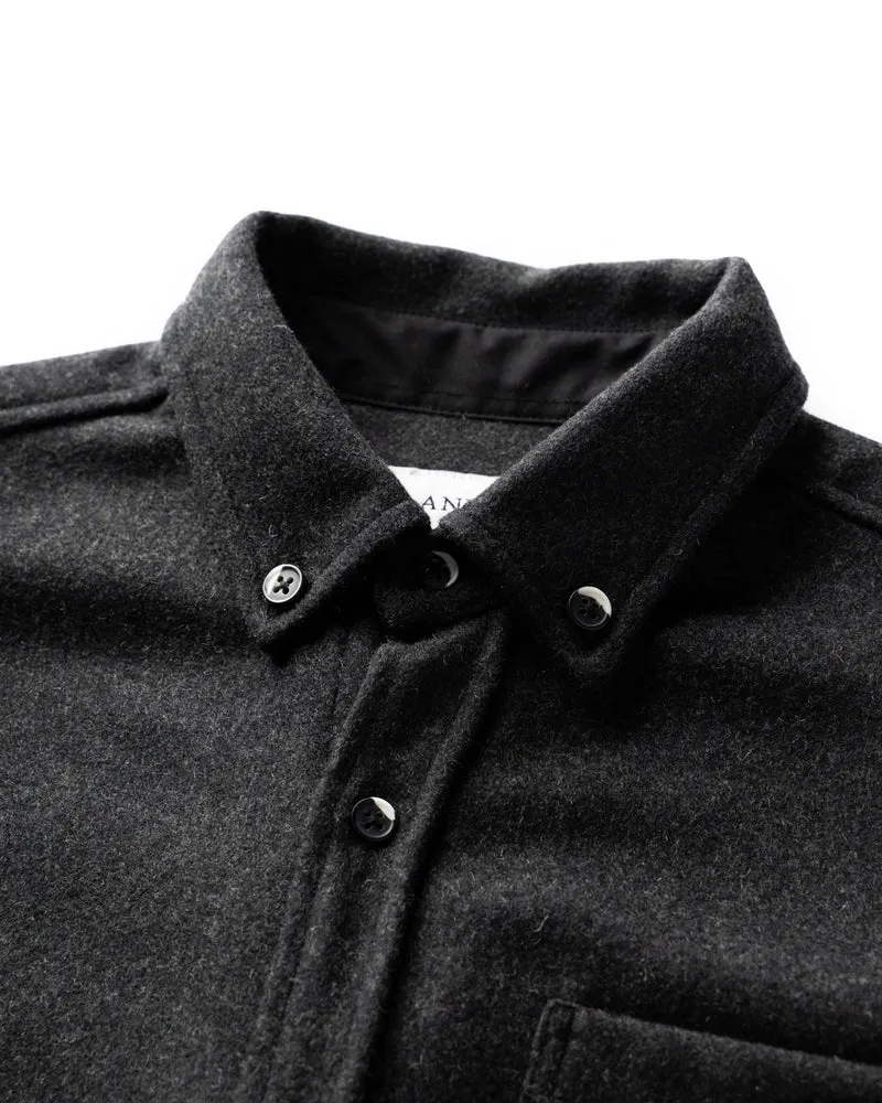 The Modern Melton Wool Charcoal sold by Brooklyn Clothing Co. product image thumbnail 2