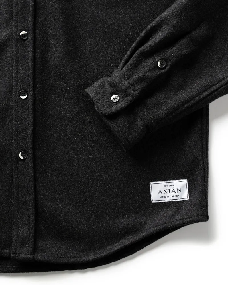 The Modern Melton Wool Charcoal sold by Brooklyn Clothing Co. product image thumbnail 4