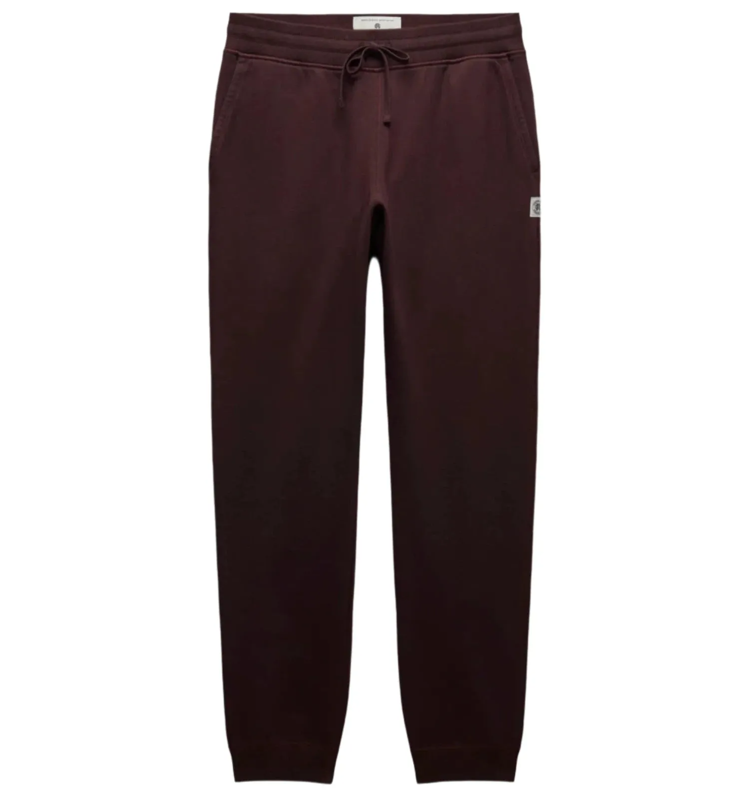 Midweight Terry Slim Sweatpant Oxblood sold by Brooklyn Clothing Co.