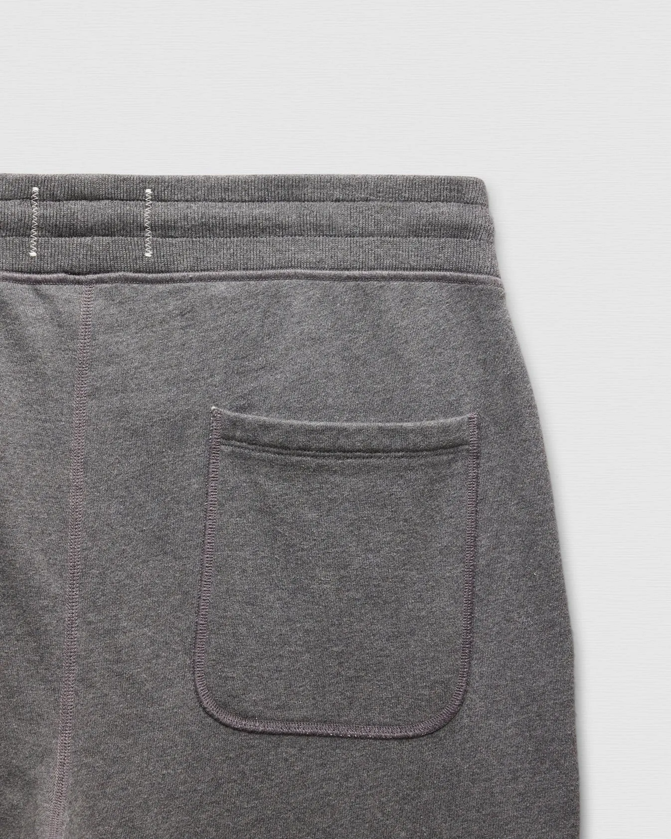 Midweight Terry Slim Sweatpant Heather Carbon sold by Brooklyn Clothing Co. product image thumbnail 3