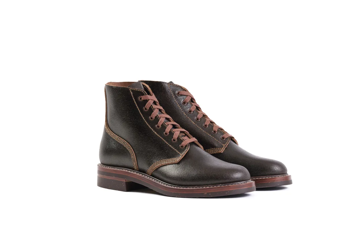 LK-017 M-43 Service Shoe Horween Waxed Flesh Dark Brown sold by Brooklyn Clothing Co.
