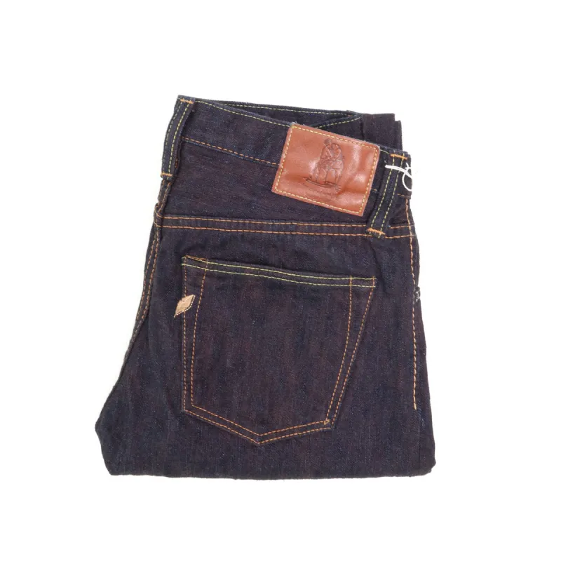 PER-EX-019-ID 15oz  Extra  Slub Relax Taper Indigo x Persimmon sold by Brooklyn Clothing Co.