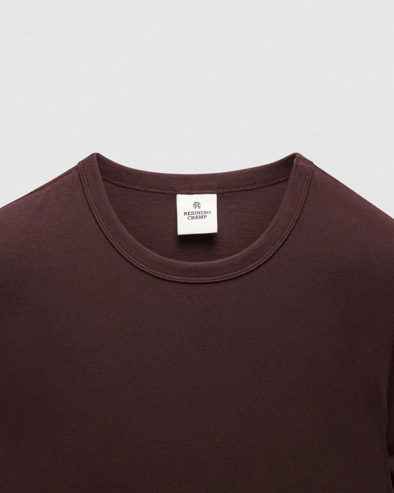 Lightweight Jersey Slim T-Shirt Oxblood sold by Brooklyn Clothing Co. product image thumbnail 2