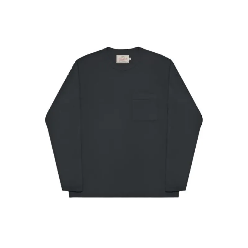 Heavy Duty Long Sleeve Pocket Tee Dark Charcoal sold by Brooklyn Clothing Co.