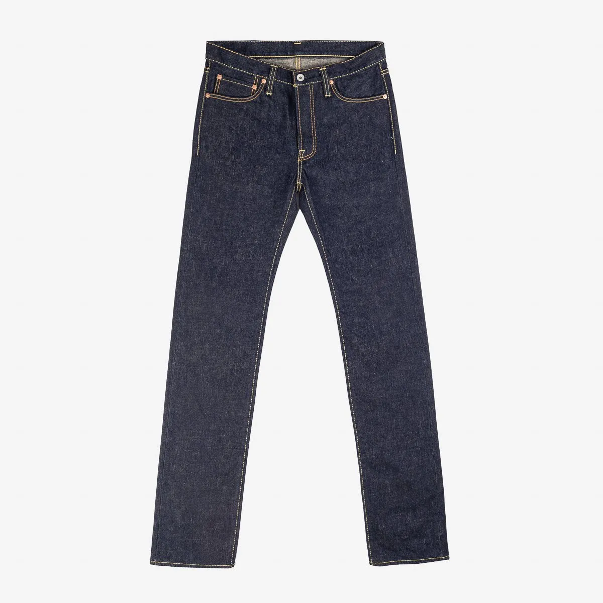 IH-666S-18 18oz Vintage Selvedge Denim Slim Straight Indigo sold by Brooklyn Clothing Co.