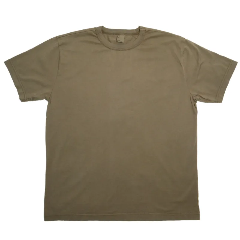 Garment Dyed Pima Tee Military Green sold by Brooklyn Clothing Co.