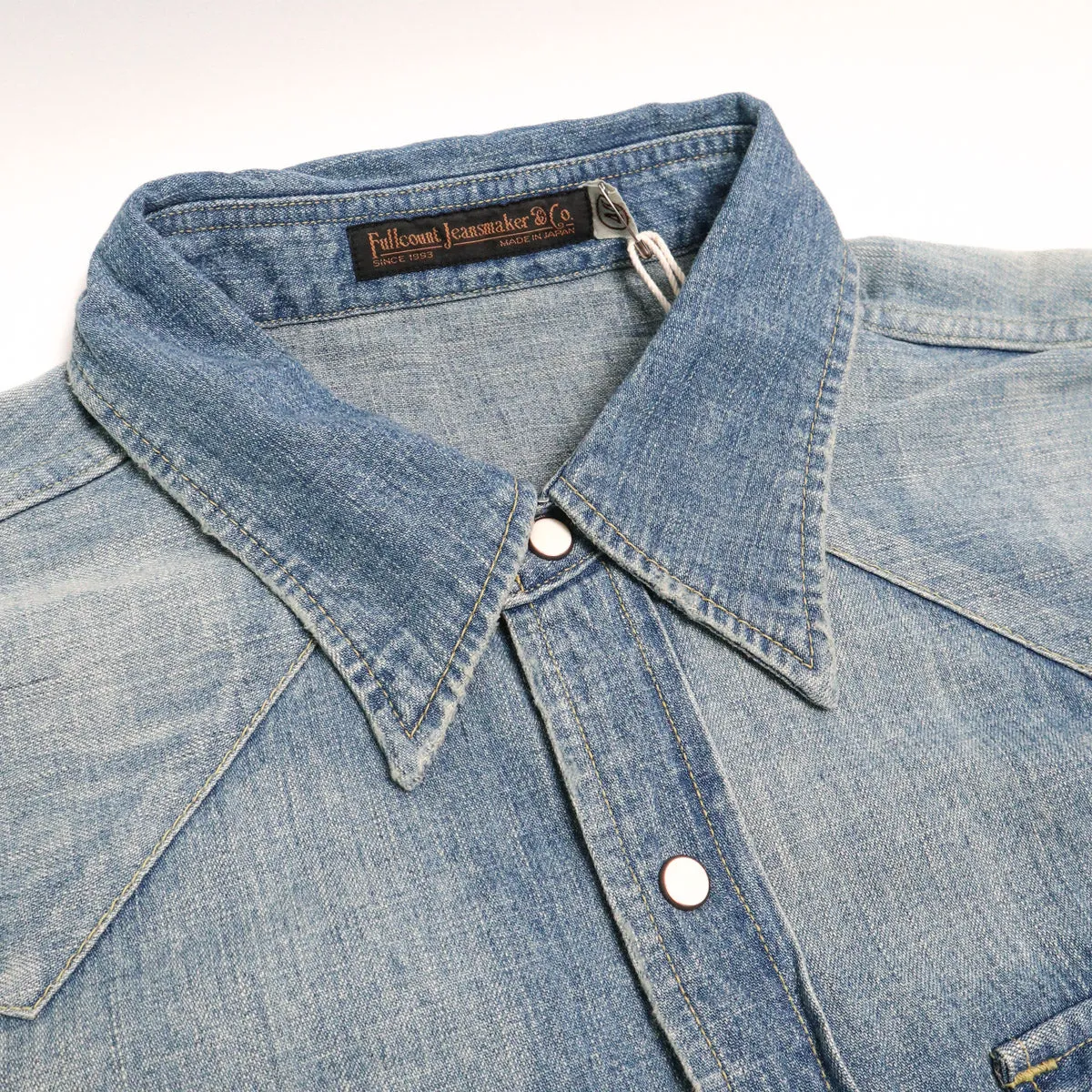 4894HW Denim Western Shirt Hand Wash Indigo Blue sold by Brooklyn Clothing Co. product image thumbnail 2