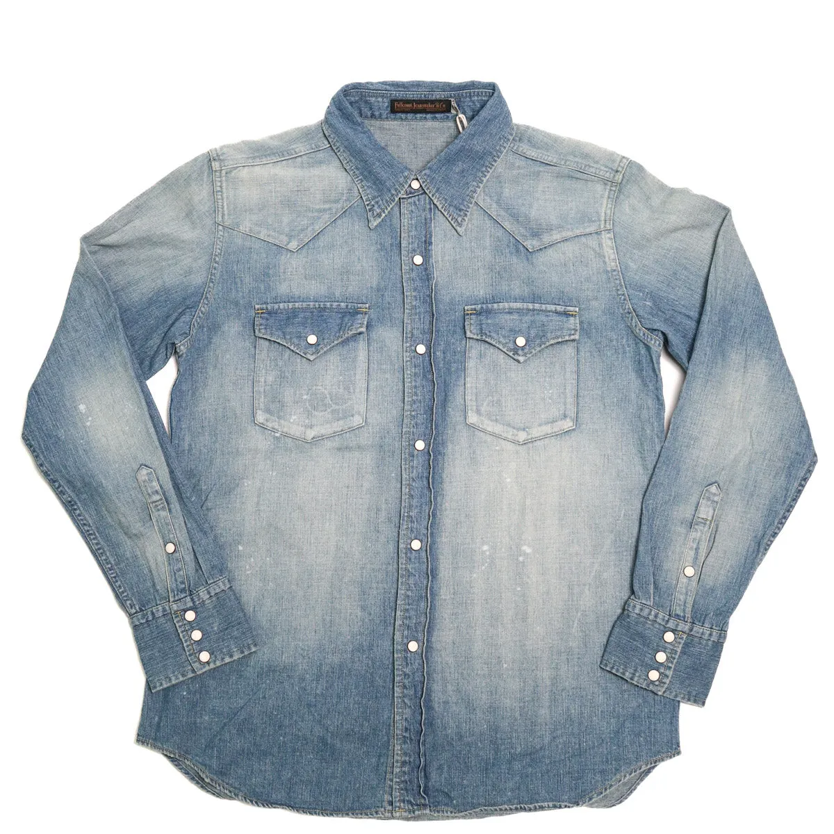 4894HW Denim Western Shirt Hand Wash Indigo Blue sold by Brooklyn Clothing Co.