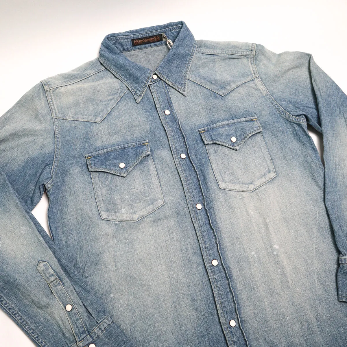 4894HW Denim Western Shirt Hand Wash Indigo Blue sold by Brooklyn Clothing Co. product image thumbnail 3