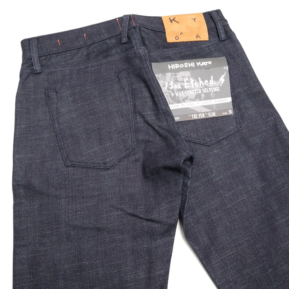 The Pen Etched 13oz Classic Raw Selvedge Denim sold by Brooklyn Clothing Co. product image thumbnail 4