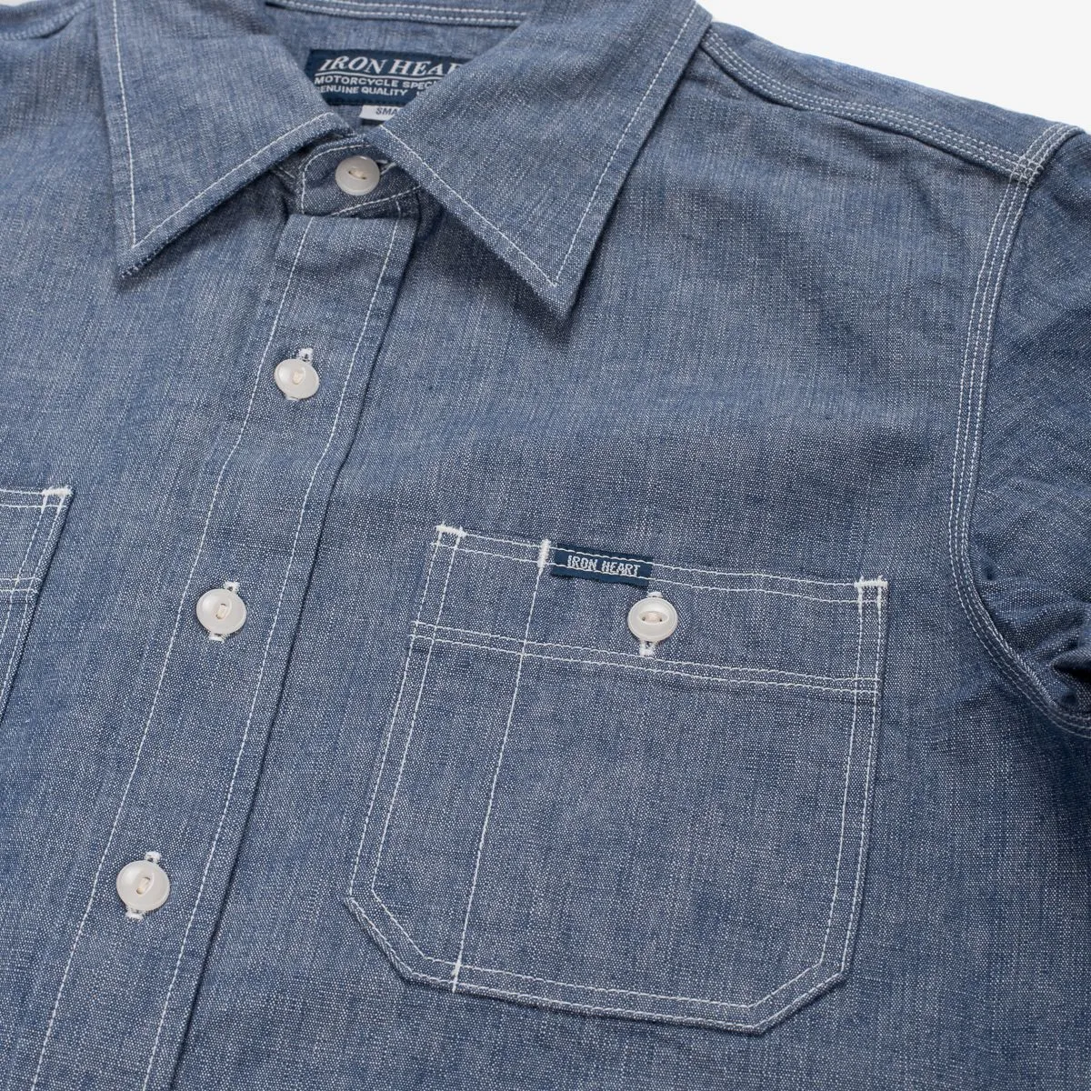 IHSH-21-BLU 10oz Selvedge Chambray Work Shirt Blue sold by Brooklyn Clothing Co. product image thumbnail 2