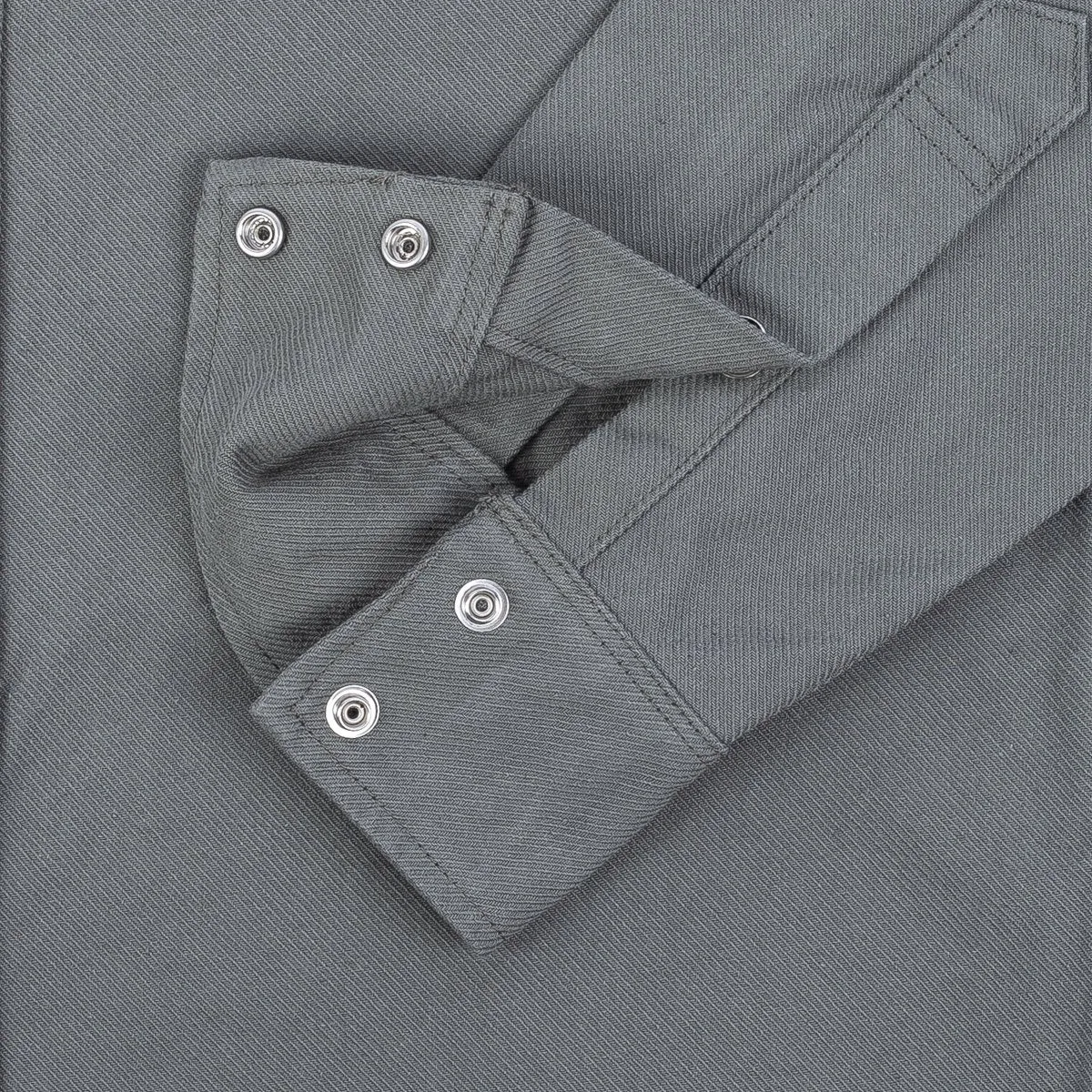 IHSH-235-GRY 13oz Military Serge Western Shirt Grey sold by Brooklyn Clothing Co. product image thumbnail 3