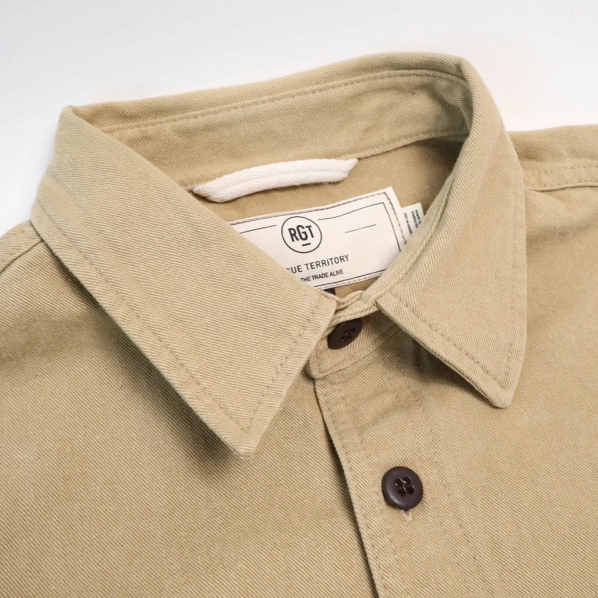 Field Shirt Rinsed Khaki Selvedge sold by Brooklyn Clothing Co. product image thumbnail 3