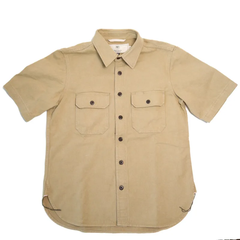 Field Shirt Rinsed Khaki Selvedge sold by Brooklyn Clothing Co.