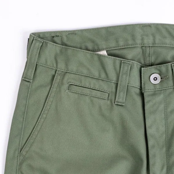IH-721-OLV 9oz Mercerised Cotton Chino Olive sold by Brooklyn Clothing Co. product image thumbnail 3