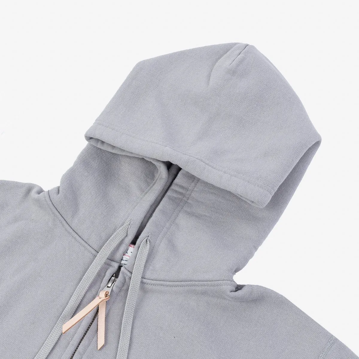 IHSW-10-GRY 14oz Ultra Heavy Loopwheel Cotton Zip Hoodie Grey sold by Brooklyn Clothing Co. product image thumbnail 2