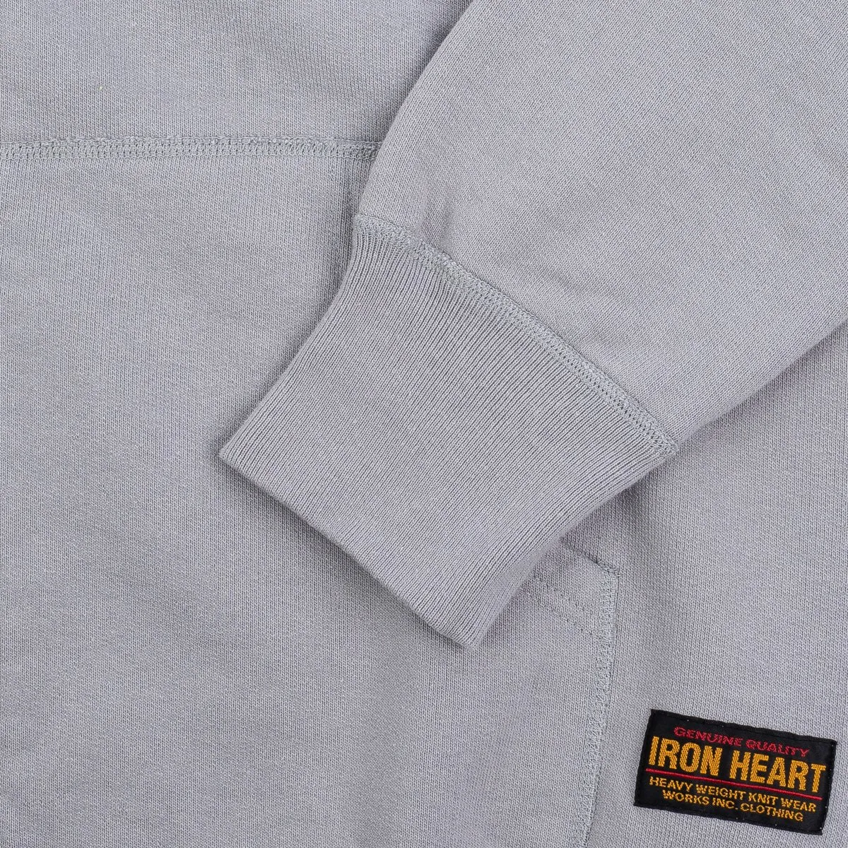 IHSW-10-GRY 14oz Ultra Heavy Loopwheel Cotton Zip Hoodie Grey sold by Brooklyn Clothing Co. product image thumbnail 4