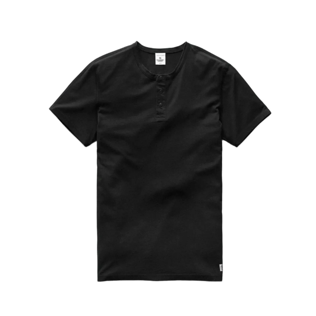 Lightweight Jersey Henley Black sold by Brooklyn Clothing Co.