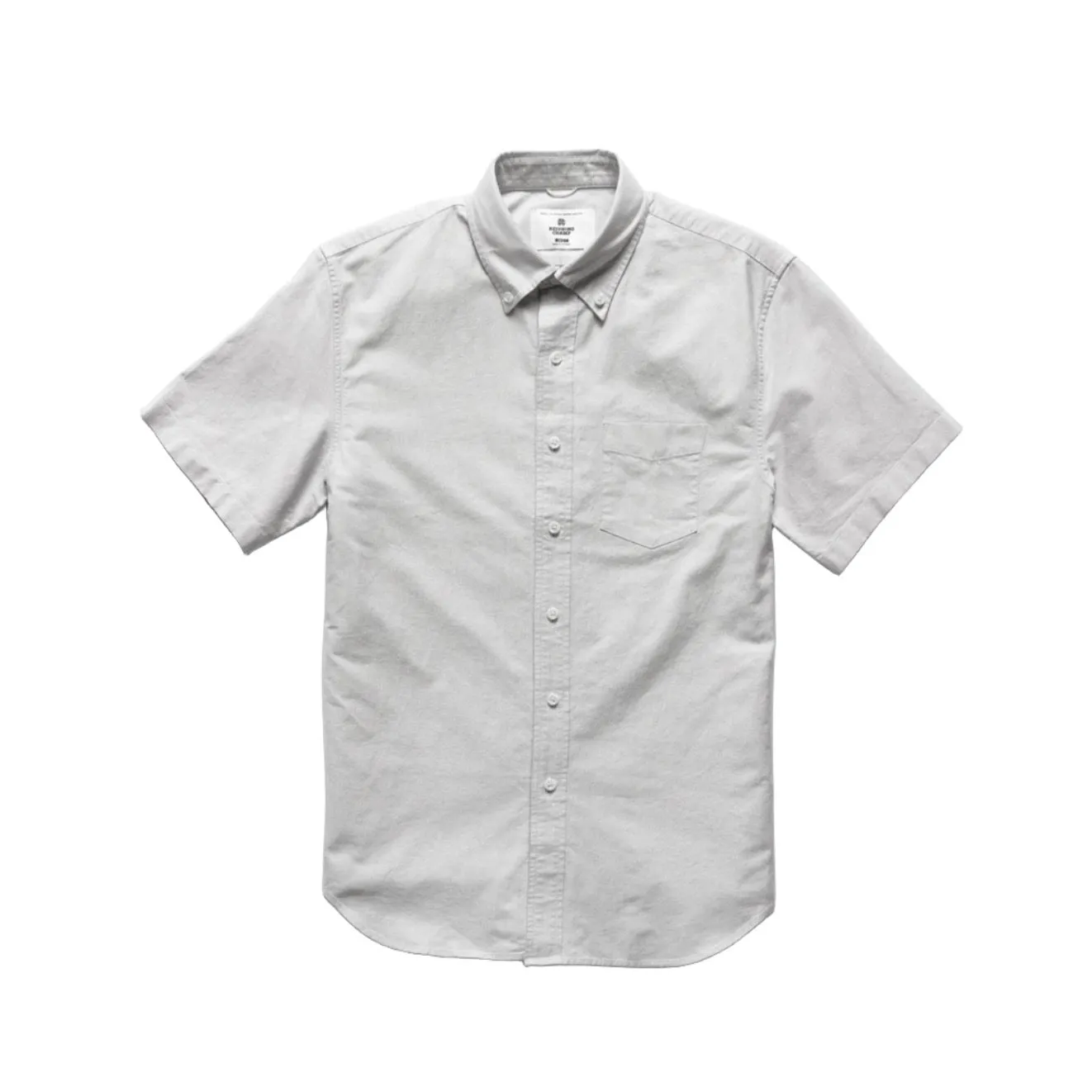 Cotton Oxford Windsor S/S Shirt Light Grey sold by Brooklyn Clothing Co.