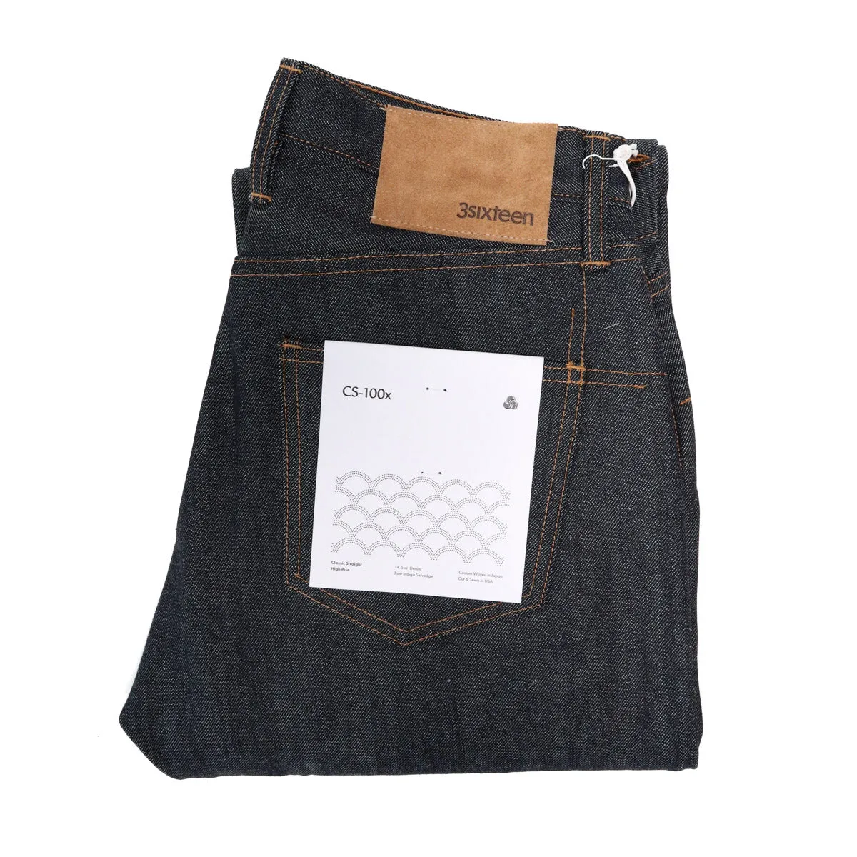 CS-100x Classic Straight Indigo Selvedge Denim sold by Brooklyn Clothing Co.