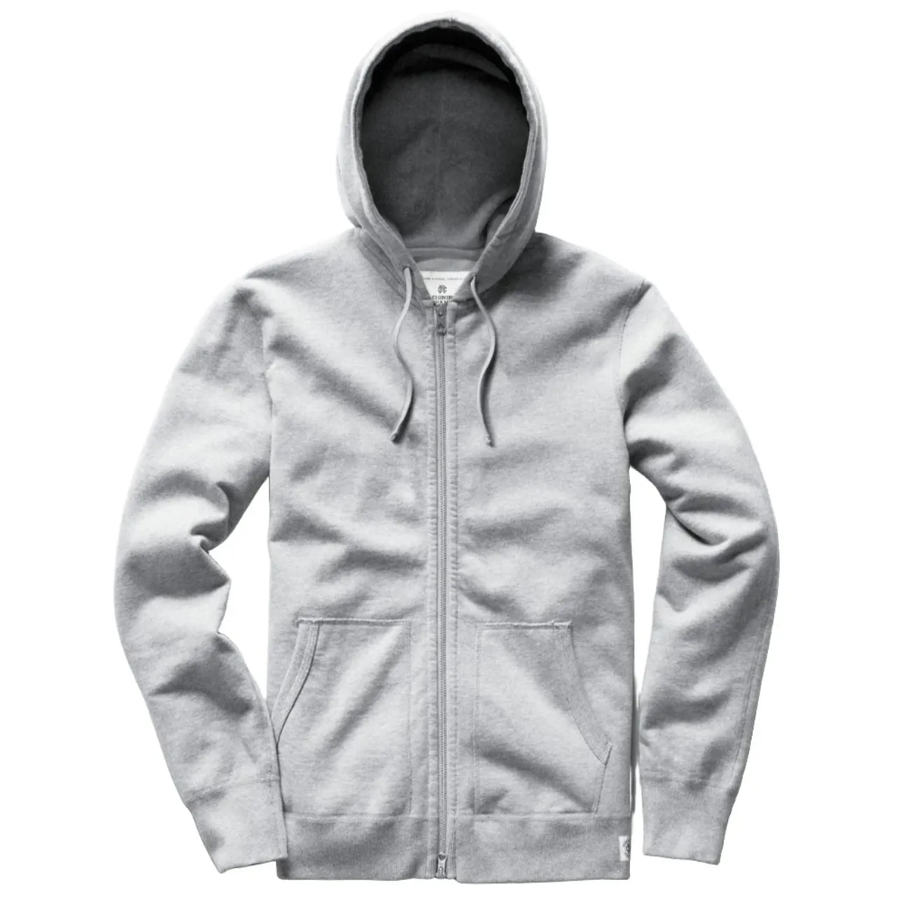 Midweight Terry Full Zip Hoodie Heather Stone sold by Brooklyn Clothing Co.