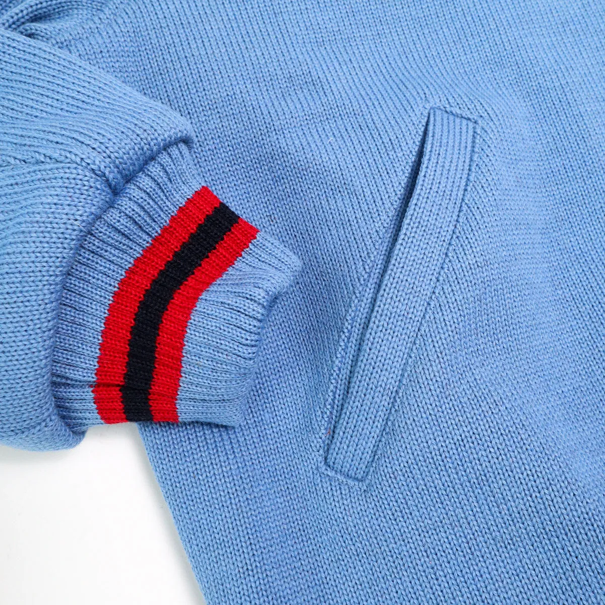 Knit Club Jacket Columbia Blue sold by Brooklyn Clothing Co. product image thumbnail 4