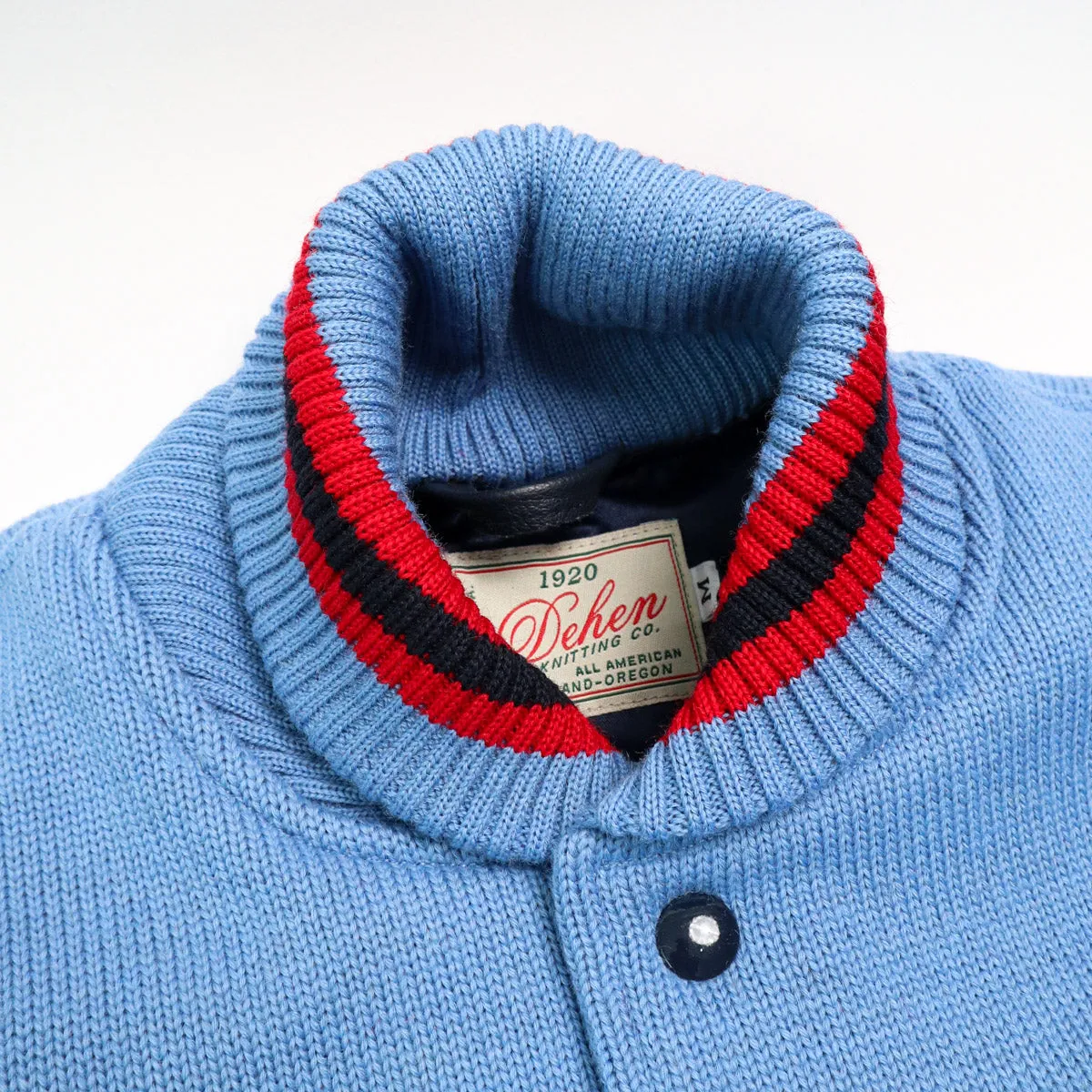 Knit Club Jacket Columbia Blue sold by Brooklyn Clothing Co. product image thumbnail 3