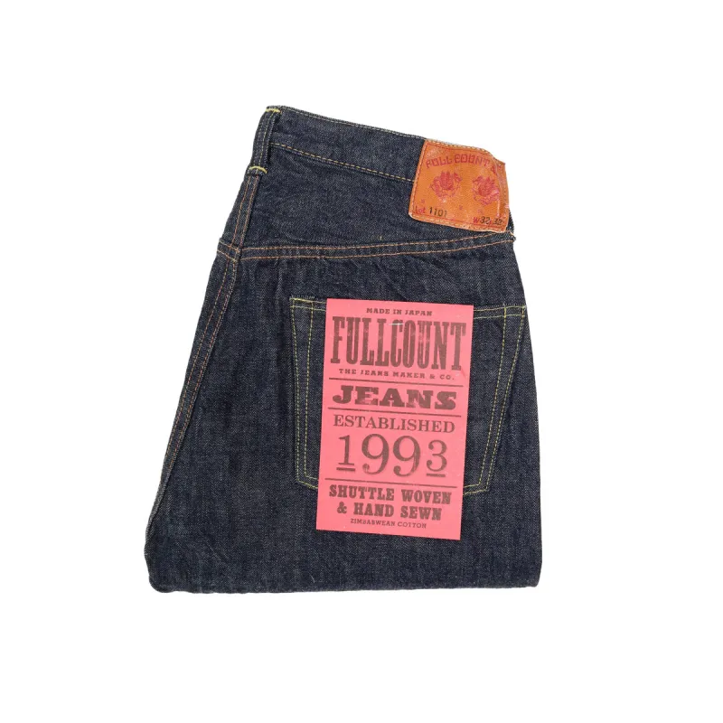 1101W Straight Selvedge Denim 13.7oz One Wash Indigo sold by Brooklyn Clothing Co.