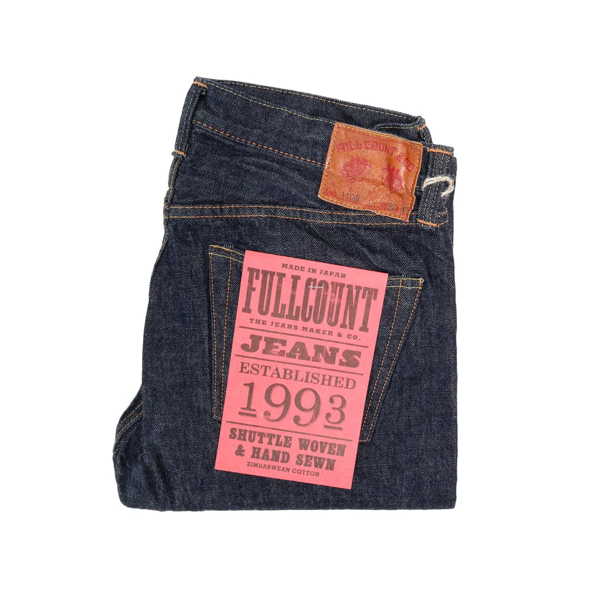 1108W Slim Straight Selvedge Denim 13.7oz One Wash Indigo sold by Brooklyn Clothing Co.