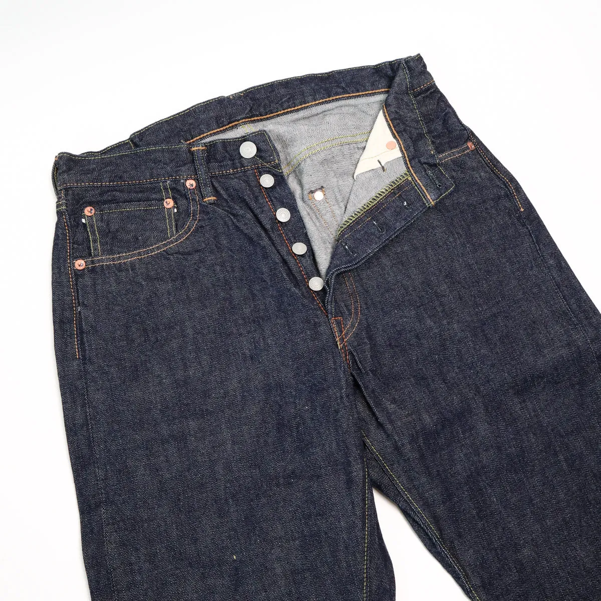 1110W Tapered Selvedge Denim 13.7oz One Wash Indigo sold by Brooklyn Clothing Co. product image thumbnail 4