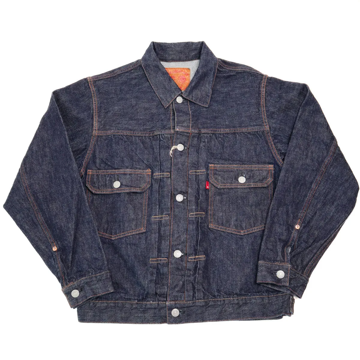 2102W Type 2 Selvedge Denim Jacket 13.7oz One Wash Indigo sold by Brooklyn Clothing Co.