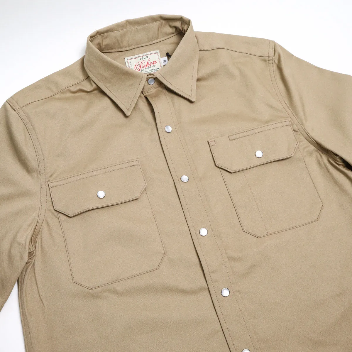 Drover Short Sleeve Alvord Khaki sold by Brooklyn Clothing Co. product image thumbnail 3