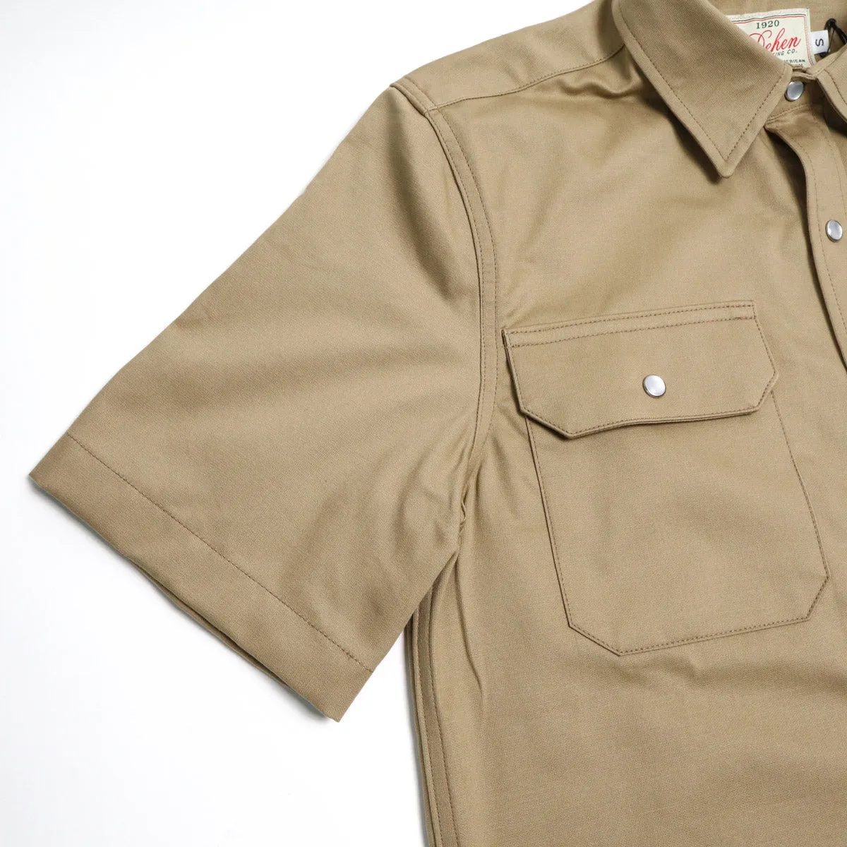 Drover Short Sleeve Alvord Khaki sold by Brooklyn Clothing Co. product image thumbnail 4