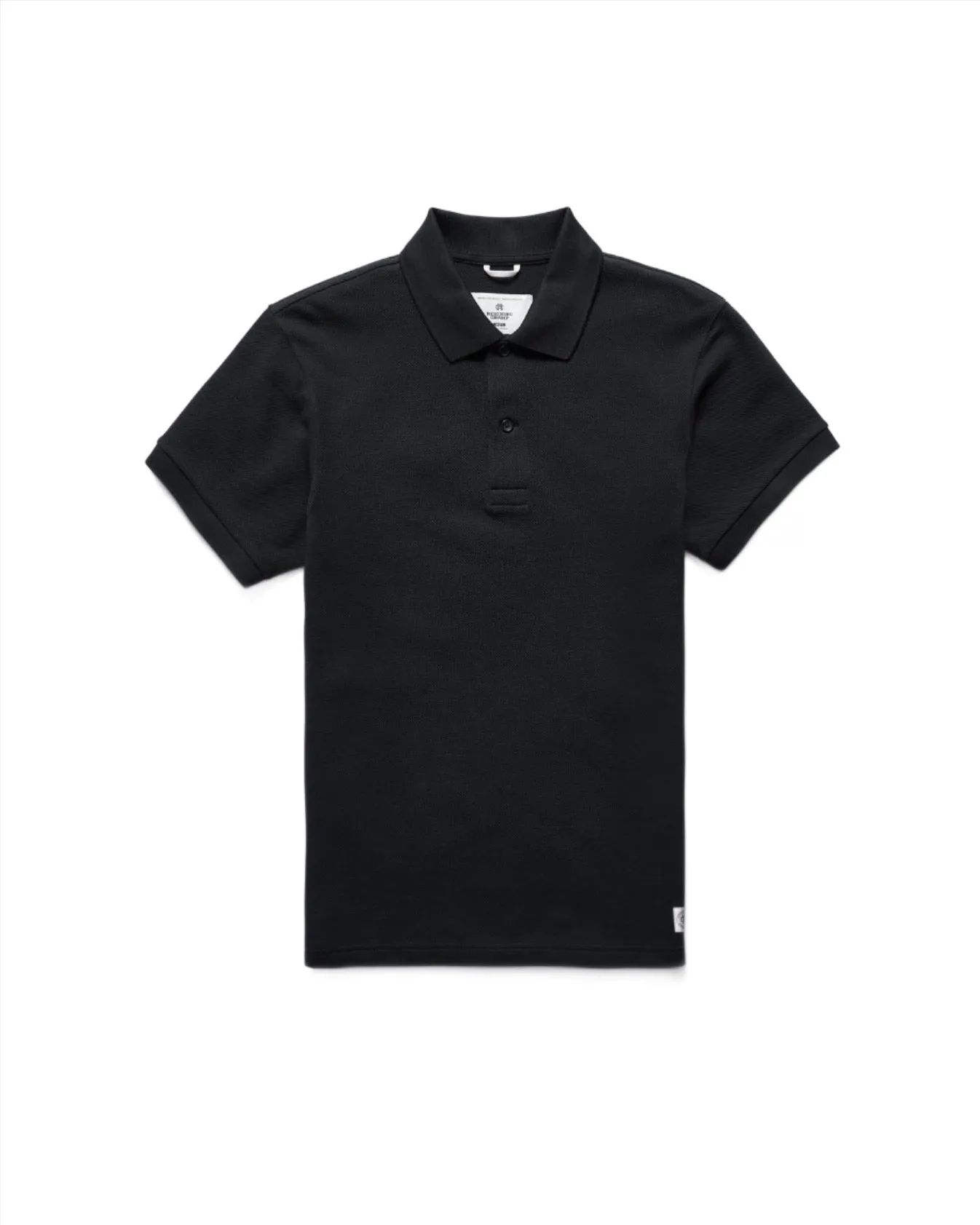 Athletic Pique Academy Polo Black sold by Brooklyn Clothing Co.