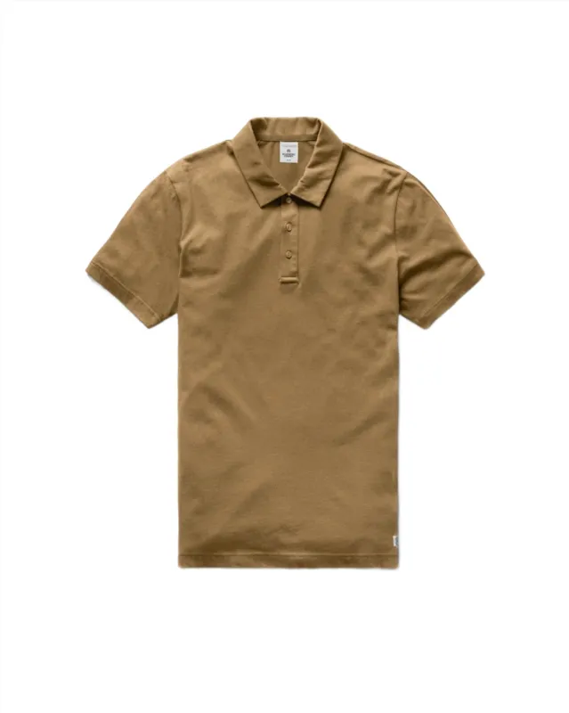 Lightweight Jersey Polo Clay sold by Brooklyn Clothing Co.