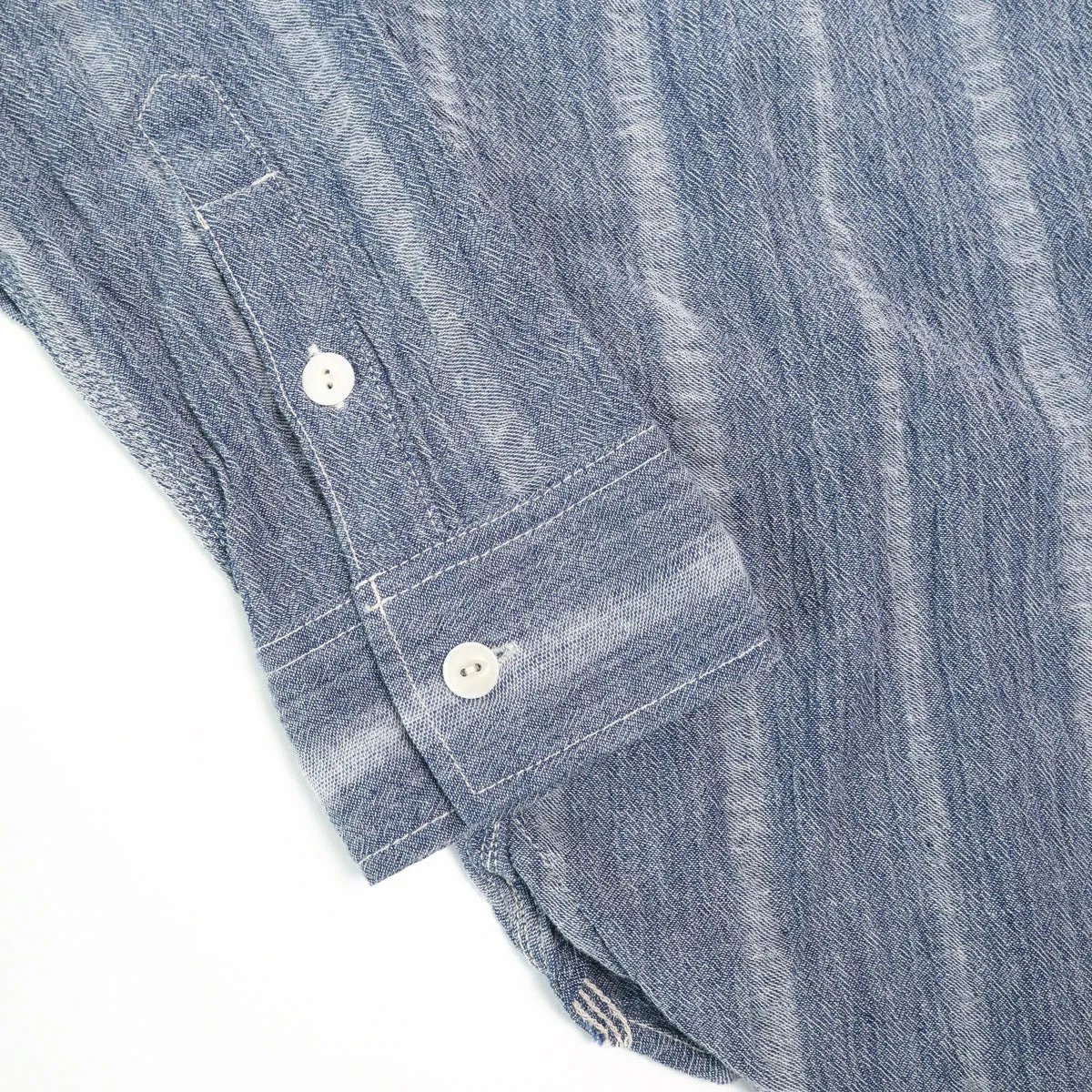 Twisted Yarn Triple Stitch Shirt Chambray sold by Brooklyn Clothing Co. product image thumbnail 4