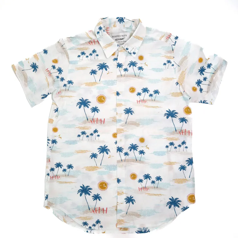 Short Sleeve Dylan Shirt Palm Islands sold by Brooklyn Clothing Co.