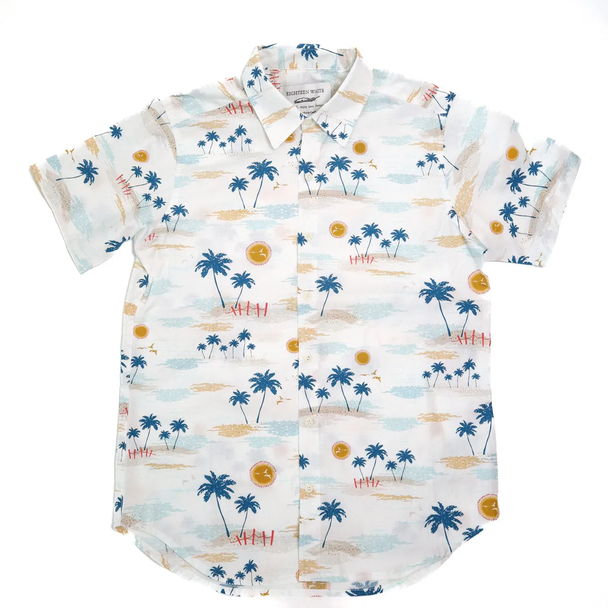 Short Sleeve Dylan Shirt Palm Islands sold by Brooklyn Clothing Co.