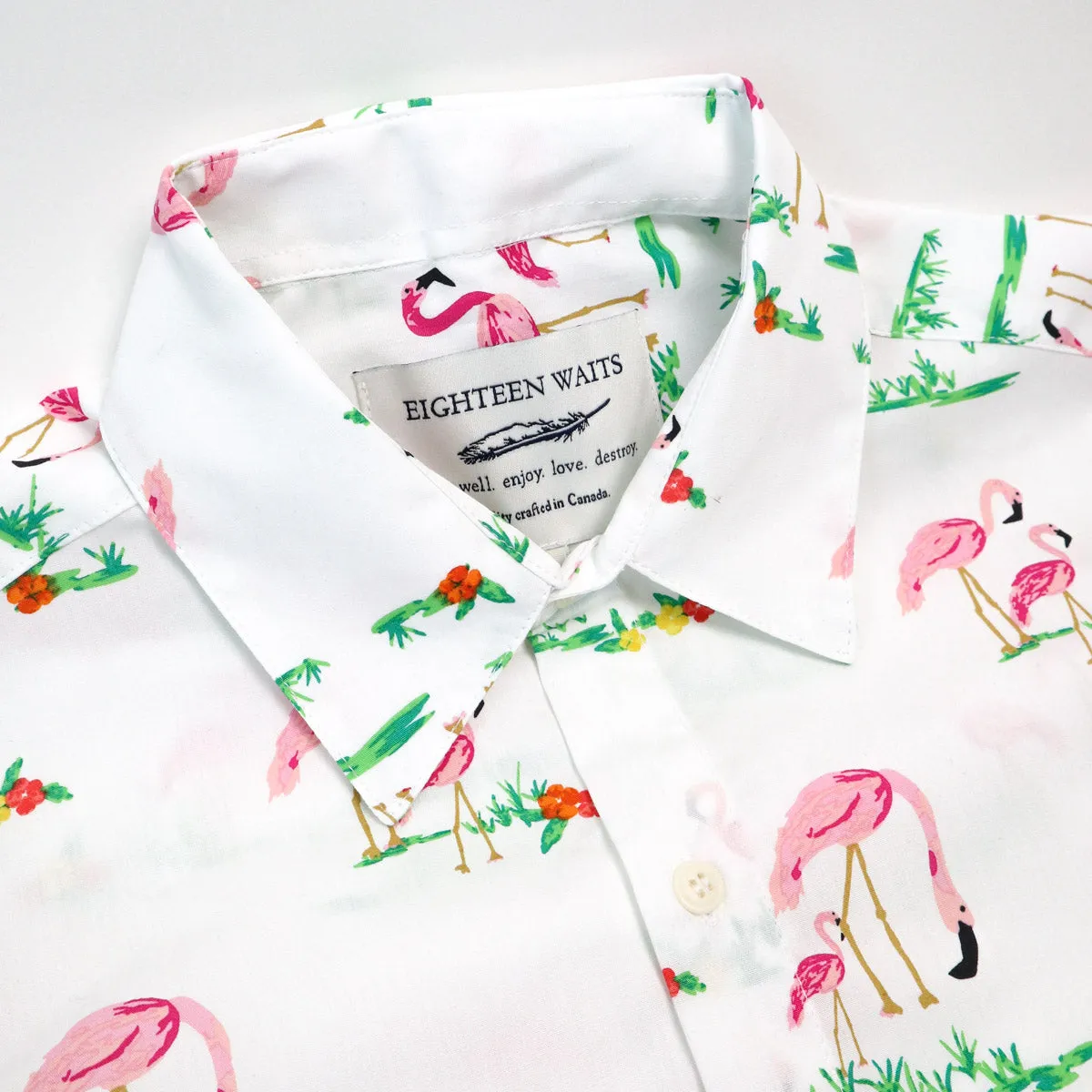 Short Sleeve Dylan Shirt Flamingo Fields sold by Brooklyn Clothing Co. product image thumbnail 2