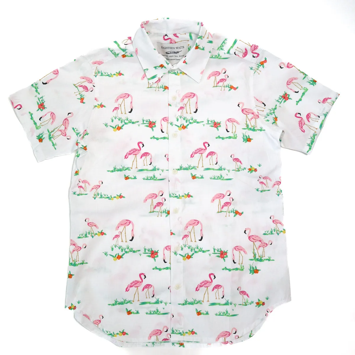 Short Sleeve Dylan Shirt Flamingo Fields sold by Brooklyn Clothing Co.